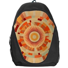 Ai Generated Retro Geometric Pattern Decor Pattern Backpack Bag by Ravend