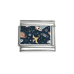 Space Theme Art Pattern Design Wallpaper Italian Charm (9mm) by Ravend