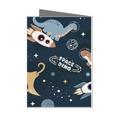 Space Theme Art Pattern Design Wallpaper Mini Greeting Cards (pkg Of 8)