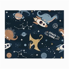 Space Theme Art Pattern Design Wallpaper Small Glasses Cloth (2 Sides) by Ravend