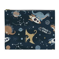 Space Theme Art Pattern Design Wallpaper Cosmetic Bag (xl) by Ravend