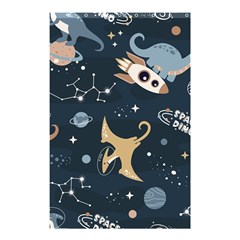 Space Theme Art Pattern Design Wallpaper Shower Curtain 48  X 72  (small)  by Ravend