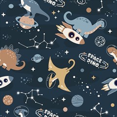 Space Theme Art Pattern Design Wallpaper Play Mat (square) by Ravend