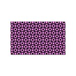 Pink Donuts Pink Filling On Black Sticker Rectangular (100 pack) Front