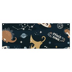 Space Theme Art Pattern Design Wallpaper Banner And Sign 8  X 3  by Ravend