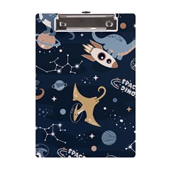 Space Theme Art Pattern Design Wallpaper A5 Acrylic Clipboard by Ravend