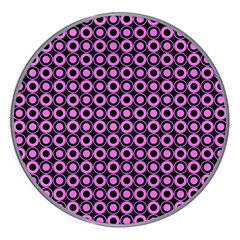 Pink Donuts Pink Filling On Black Wireless Fast Charger(white) by Mazipoodles