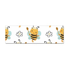 Art Bee Pattern Design Wallpaper Background Sticker (bumper) by Ravend