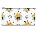 Art Bee Pattern Design Wallpaper Background Pencil Case Front