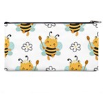 Art Bee Pattern Design Wallpaper Background Pencil Case Back