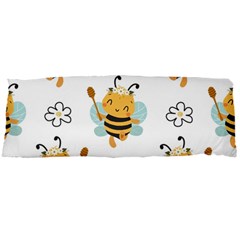 Art Bee Pattern Design Wallpaper Background Body Pillow Case Dakimakura (two Sides) by Ravend