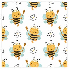 Art Bee Pattern Design Wallpaper Background Lightweight Scarf  by Ravend