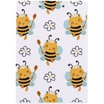 Art Bee Pattern Design Wallpaper Background A4 Acrylic Clipboard Back