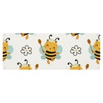 Art Bee Pattern Design Wallpaper Background Banner and Sign 8  x 3  Front