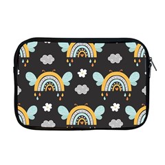 Art Pattern Design Floral Wallpaper Background Apple Macbook Pro 17  Zipper Case by Ravend