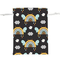 Art Pattern Design Floral Wallpaper Background Lightweight Drawstring Pouch (xl) by Ravend