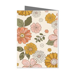 Flower Petals Plants Floral Print Pattern Design Mini Greeting Cards (pkg Of 8) by Ravend