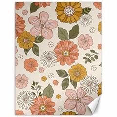 Flower Petals Plants Floral Print Pattern Design Canvas 12  X 16  by Ravend