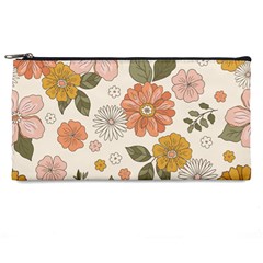 Flower Petals Plants Floral Print Pattern Design Pencil Case by Ravend