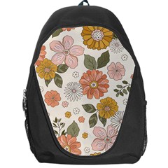 Flower Petals Plants Floral Print Pattern Design Backpack Bag by Ravend