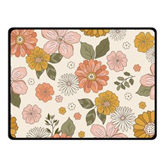 Flower Petals Plants Floral Print Pattern Design Fleece Blanket (small) by Ravend