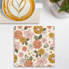 Flower Petals Plants Floral Print Pattern Design Uv Print Square Tile Coaster  by Ravend