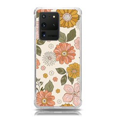 Flower Petals Plants Floral Print Pattern Design Samsung Galaxy S20 Ultra 6 9 Inch Tpu Uv Case by Ravend