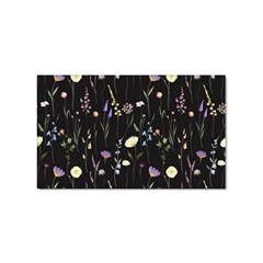 Flowers Floral Pattern Floral Print Background Sticker (rectangular) by Ravend