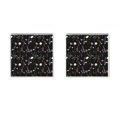 Flowers Floral Pattern Floral Print Background Cufflinks (square) by Ravend