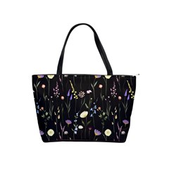 Flowers Floral Pattern Floral Print Background Classic Shoulder Handbag by Ravend