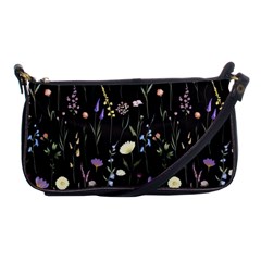 Flowers Floral Pattern Floral Print Background Shoulder Clutch Bag by Ravend