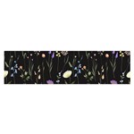 Flowers Floral Pattern Floral Print Background Oblong Satin Scarf (16  x 60 ) Front