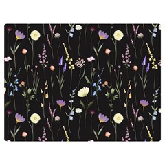 Flowers Floral Pattern Floral Print Background Premium Plush Fleece Blanket (extra Small) by Ravend