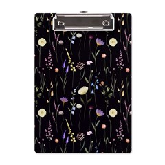 Flowers Floral Pattern Floral Print Background A5 Acrylic Clipboard by Ravend