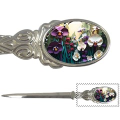 Ai Generated Flower Orchids Bloom Flora Nature Letter Opener by Ravend