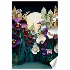 Ai Generated Flower Orchids Bloom Flora Nature Canvas 20  X 30  by Ravend