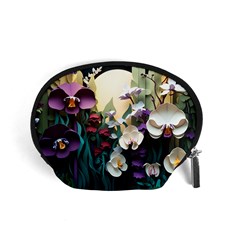 Ai Generated Flower Orchids Bloom Flora Nature Accessory Pouch (small) by Ravend