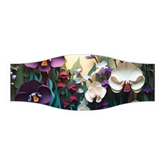 Ai Generated Flower Orchids Bloom Flora Nature Stretchable Headband by Ravend