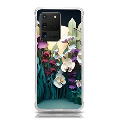 Ai Generated Flower Orchids Bloom Flora Nature Samsung Galaxy S20 Ultra 6 9 Inch Tpu Uv Case by Ravend