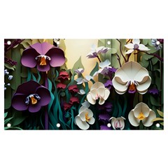 Ai Generated Flower Orchids Bloom Flora Nature Banner And Sign 7  X 4  by Ravend