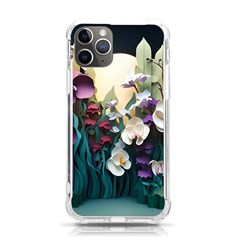 Ai Generated Flower Orchids Bloom Flora Nature Iphone 11 Pro 5 8 Inch Tpu Uv Print Case by Ravend