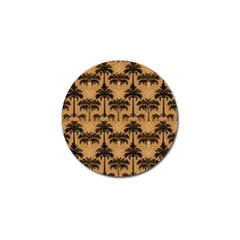 Ai Generated Camels Palm Trees Pattern Golf Ball Marker (10 Pack) by Ravend