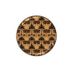 Ai Generated Camels Palm Trees Pattern Hat Clip Ball Marker by Ravend