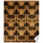 Ai Generated Camels Palm Trees Pattern Canvas 20  x 24  19.57 x23.15  Canvas - 1