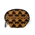 Ai Generated Camels Palm Trees Pattern Accessory Pouch (Small) Back