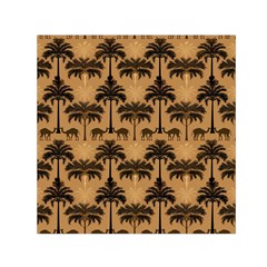 Ai Generated Camels Palm Trees Pattern Square Satin Scarf (30  X 30 ) by Ravend