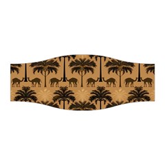 Ai Generated Camels Palm Trees Pattern Stretchable Headband by Ravend