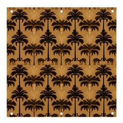 Ai Generated Camels Palm Trees Pattern Banner And Sign 4  X 4  by Ravend