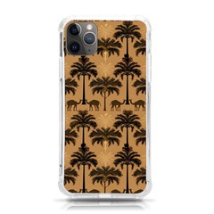 Ai Generated Camels Palm Trees Pattern Iphone 11 Pro Max 6 5 Inch Tpu Uv Print Case by Ravend