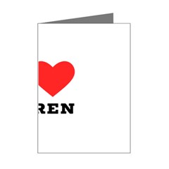 I Love Karen Mini Greeting Card by ilovewhateva